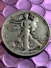 1919 WALKING LIBERTY KEY DATE! HALF DOLLAR ~ NICE BOLD - FINE! Nice Detail’s🔥