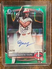 2025 Bowman Draft Quentin Young #CPA-QY Bowman 1st Green Auto /99