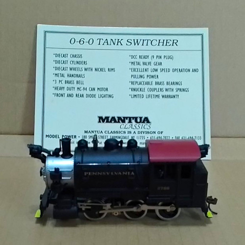 Locomotora de vapor tanque Mantua HO 0-6-0 Pennsylvania Pennsy DC analógica 393003 | Condition: Used