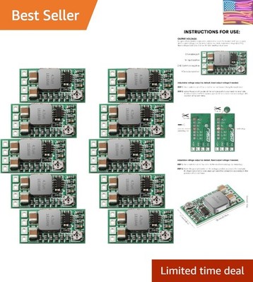 10 Pieces 5v Regulator Module Mini Voltage Reducer DC 4.5-24V 12V 24V to 5V 3...