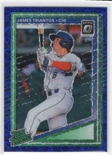 #171 2025 Donruss Optic Blue Velocity James Triantos Chicago Cubs