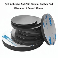 Self Adhesive Anti Slip Circular Rubber Pad Diameter 4.5mm-179mm Thick 1.5mm-5mm