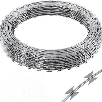 #ad #ad 325FT Single Spiral Barbed Razor Wire Roll Wall Fence Security Fencing Galvanize $54.90
