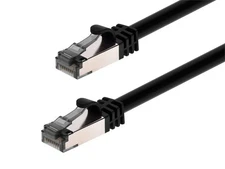Monoprice Cat8 26AWG S/FTP Ethernet Network Cable - 30ft - Black, 2GHz, 40Gbps