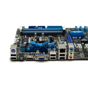 1PC   P7H55-M LGA1156 Socket,   DDR3 Motherboard+I/O baffle Used *vy
