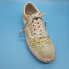 VANS WARD Psychedelic Sneakers Women Size 9.5 Multicolor Tie Dye Shoes Low Top