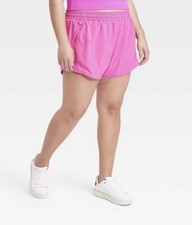 All In Motion Vibrant Pink Women’s Athletic Shorts Size 4XL New