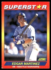 Edgar Martinez 1992 Score 100 Superstars #17 Mariners MLB READ FREE SHIPPING