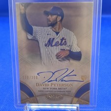 Topps 2021 Tier One David Peterson Mets Breakout Autographs RC Auto BOA-DP /300