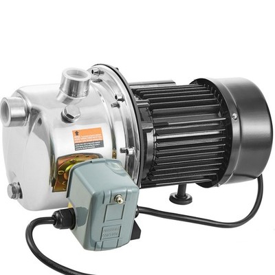 SUS304 Construction 3/4HP Shallow Well Jet Pump 131ft 18.5GPM Flow