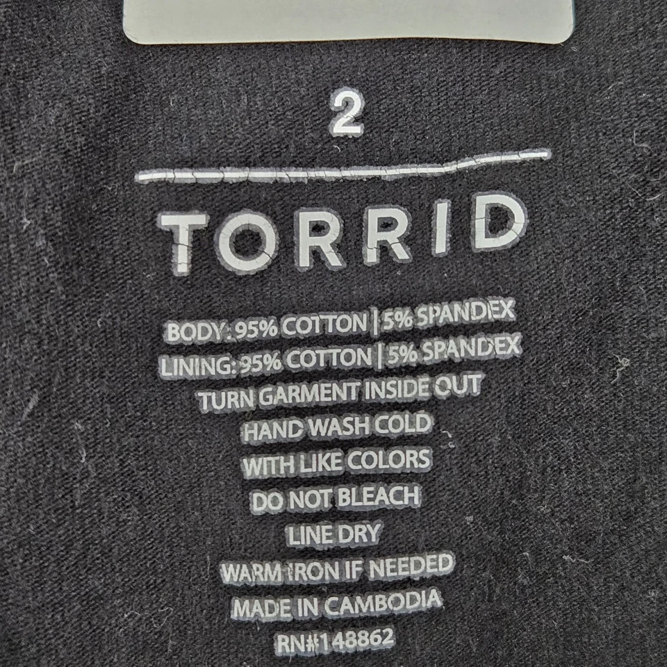 Legging Torrid Mujer 2 Negro Cuadros Sólido Envejecido Panel Indie Sleaze Grunge Foto 3 de 4