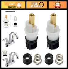 Faucet Stem Replacement Kit for Two Handle Faucets - Includes Cartridge Parts,