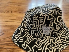 H&M Keith Haring Adjustable Bucket Hat Black ...