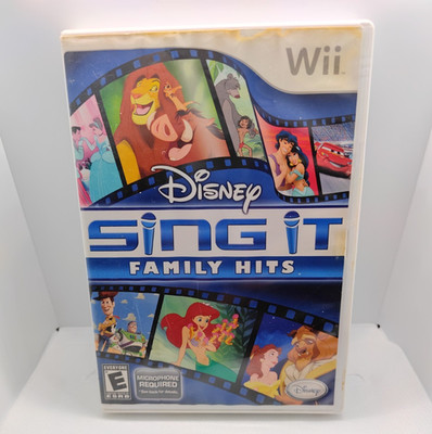 Disney Sing It: Family Hits Nintendo Wii Karaoke E 2009 Multiplayer NTSC-U/C