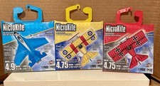 3 MicroKite Mini Micro Mylar Kite 4.75" Beach Toy X-Kites NEW SE28