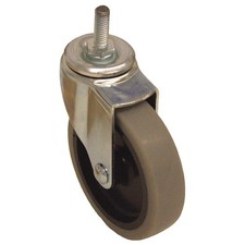 GRAINGER APPROVED P5S-UP030G-ST4 Stem Caster,3"dia,Polyurethane,120lb 487G55