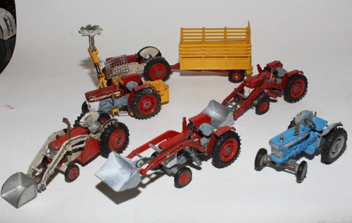 Corgi Vintage  Tractor Joblot x 7 for Spares or Restore