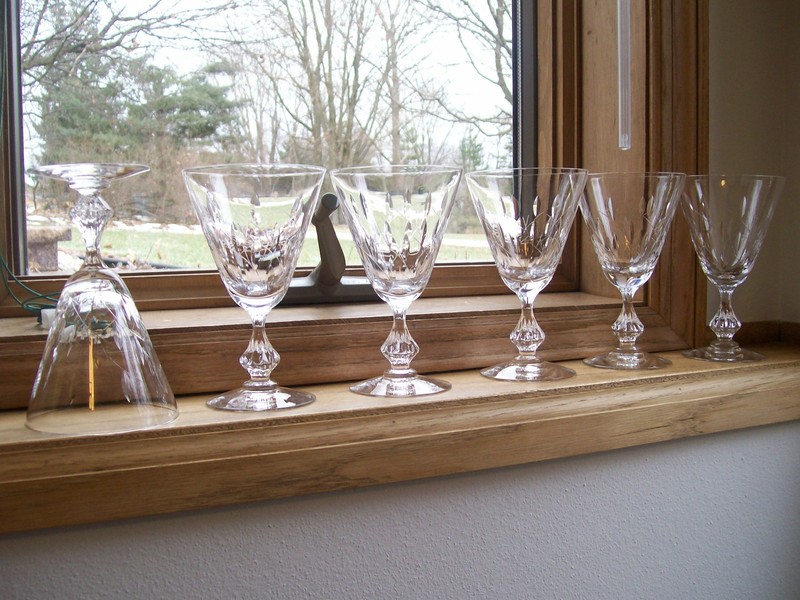 TIFFIN WILLOW WATER GOBLET STEMS/STEMWARE #20377