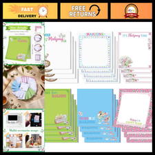 24 Pcs Mahjong Sticky Notes Pads - Self Adhesive Memo Notepads 3"x3" - Gifts & P