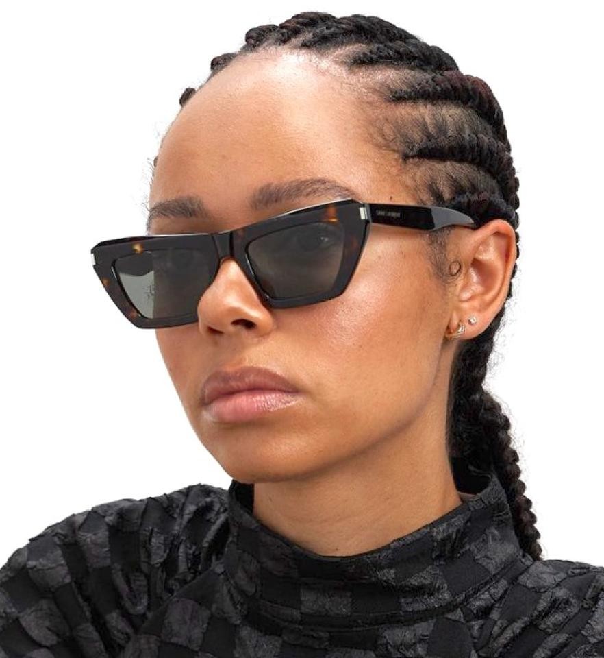 NUOVI occhiali da sole Yves Saint Laurent SL467 002 52 52 mm 100% autentici