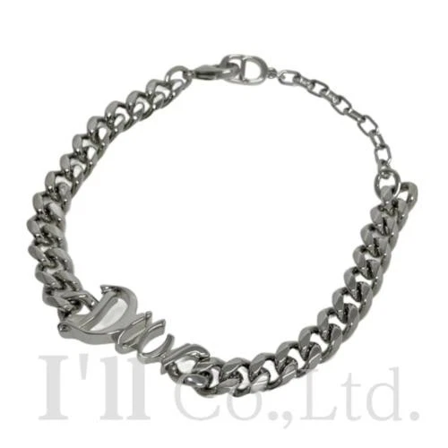Bracelet DIOR Logo Métal Argent Marque Bijoux Accessoires Cd Cursive