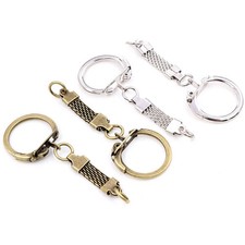 60x24mm 10pcs/lot Key Ring Key Chain Rhodium Bronze Colors Plated Lobster Clasps