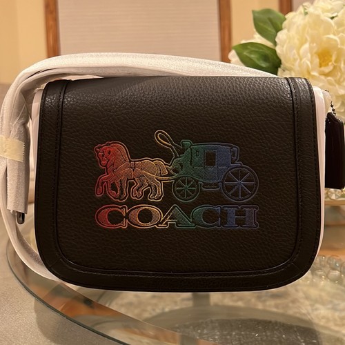 Coach Satteltasche mit Pferd und Kutsche Umhängetasche Pride Farbe - Bild 3 von 10