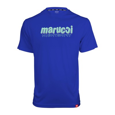 Marucci Nightshift Adult Baseball Performance T-Shirt - Royal - Small