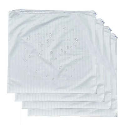 4 Pack Feather Proof Pillow Protectors 22x22 Waterproof Cover for Goose Down