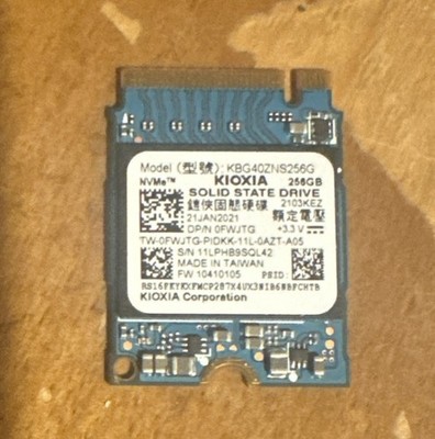 Kioxia KBG40ZNS256G 256 GB NVMe 30mm Solid State Drive