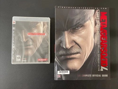 Metal Gear Solid 4 PS3 w/ Guide NEW SEALED US Kojima Konami Sons Of The Patriots