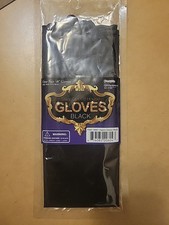 1 Pair 18" Black Silk Opera Gloves