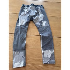 Nike Pro Hyperwarm Compression Boys L Grey Camo Athletic Tights 915393-065
