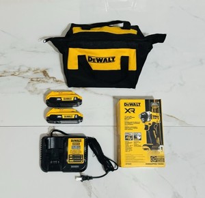 New DeWalt 20V XR 1/4”  Cordless Impact Driver 3-Speeds DCF860B Kit 2-2.0ah