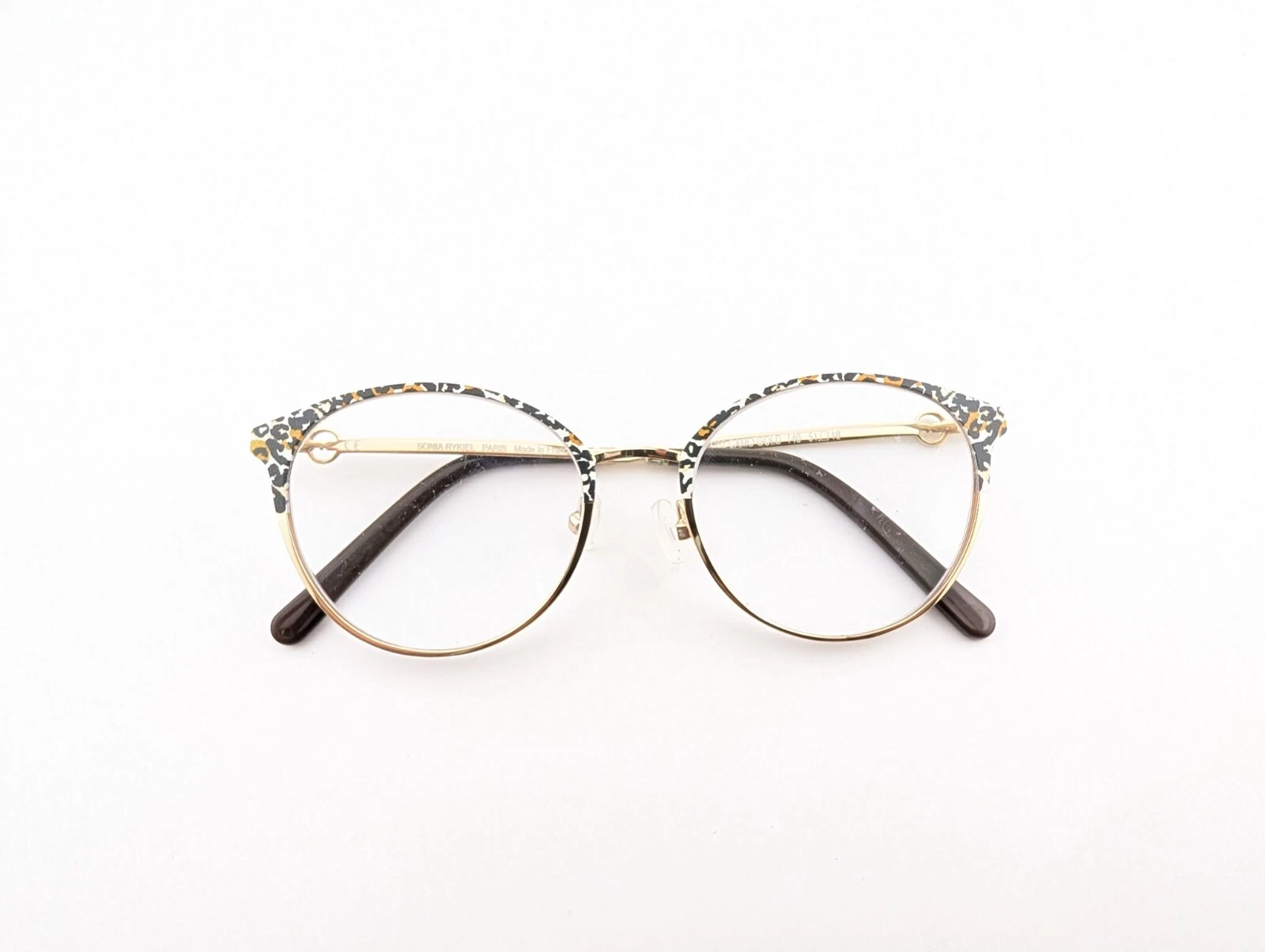 Sonia Rykiel Eyeglasses Frames Only  SR7371 C02  51 18 140  Camo Gold