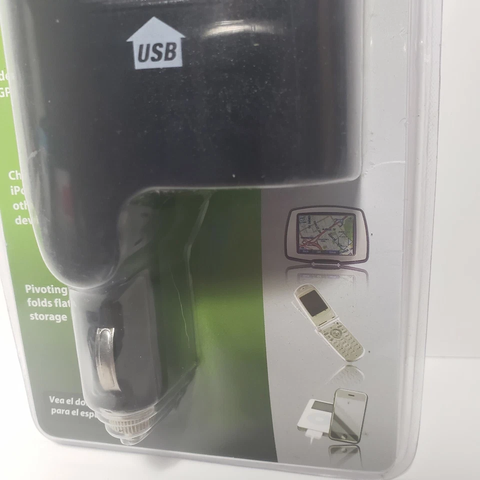 Dual Auto Socket 12V Splitter With USB Power Port By Power Line New Sealed - Image 4 of 4