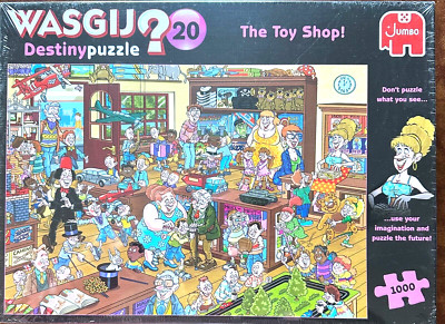 Wasgij The Toy Shop! NEW RARE 1000 pc Puzzle Comical Planes Teddy Bears Skates