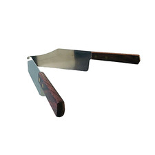 Tortenschneider EDELSTAHL & Holz Teak MID Century 50er 60er