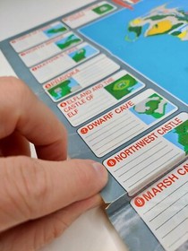 Final Fantasy 1990 Nintendo NES World Map / Enemy Chart NES-FF-USA(B)