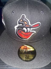 7 1/8 baltimore orioles black third world series red bottom fitted hat