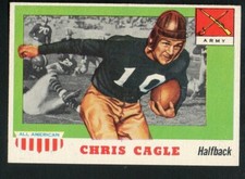 1955 Topps All American Football Card #95 Chris Cagle-Army Black Knights NMint