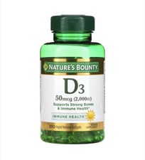 Nature  s Bounty Vitamin D3 2000 IU Softgels - 350 Count