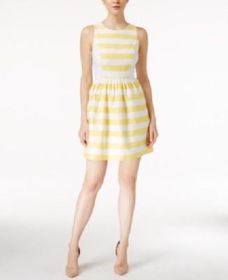 Kensie Striped Colorblocked Fit & Flare Dress - Size M - NWT | eBay Kensie Striped Colorblocked Fit & Flare Dress - Size M - NWT | eBay