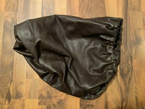 BROWN VINYL ENGLISH SADDLE COVER FITS SMALLER SADDLES