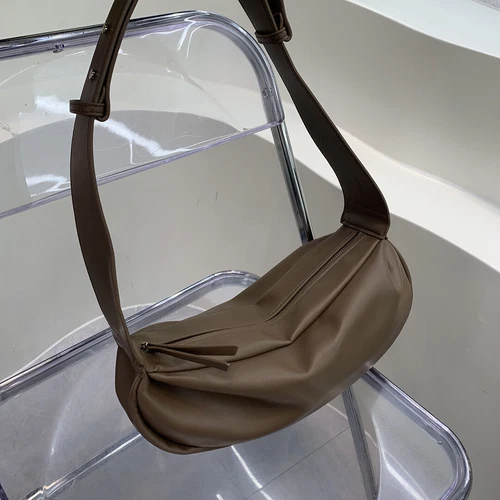 Women's Sheepskin Dumpling Bag Shoulder Strap Crossbody Armpit Chest Bags hot - Picture 12 of 20