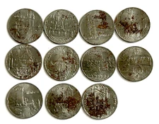 GERMANY ROTHENBURG OB DER TAUBER  25 PFENNIG 1921 -11 NOTGELD COINS -CITY VIEWS