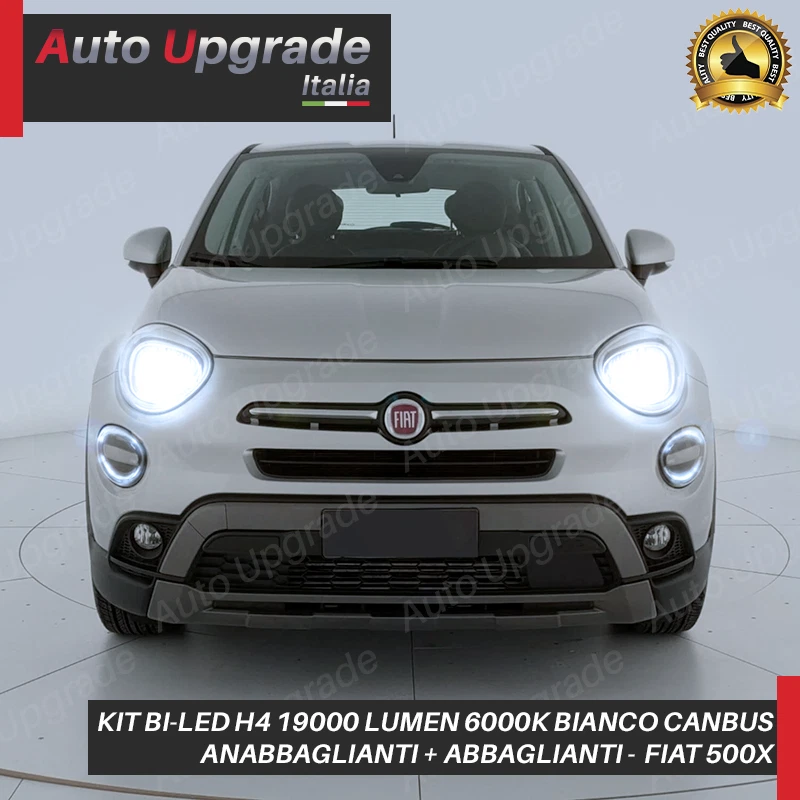 KIT FARI FULL LED H4 + H8 PER FIAT 500X ANABBAGLIANTI ABBAGLIANTI + FENDINEBBIA - Immagine 3 di 4