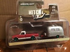 Chase 1968 Chevy C-10 pickup Airstream trailer hitch & tow 1/64 Greenlight 2016