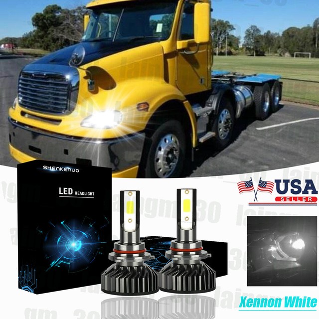 For 19962017 Freightliner Columbia LED Headlight Bulb Conversion Upgrade Kit eBay