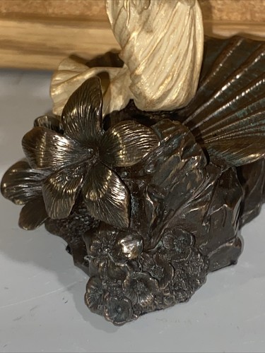 Making Wish Fairy Bronze Hued Verdigris Wings Yellow Shift 5.5 Inches-B - Picture 10 of 12